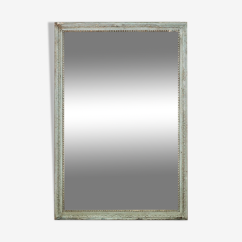 Miroir antique en détresse gris bleu