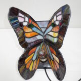 Original mood lamp, butterfly way / multicolored stained glass windows