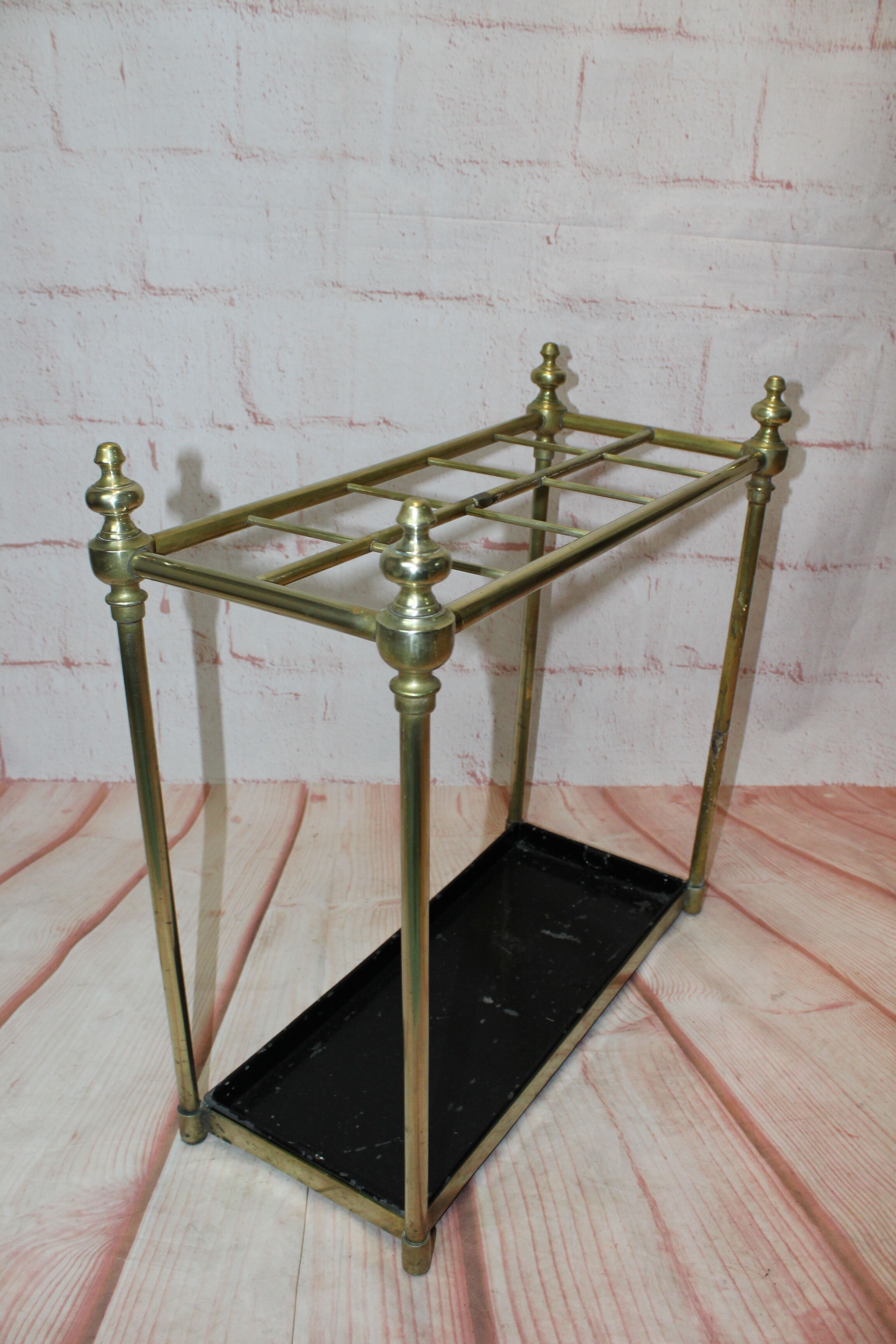 Old brass umbrella holder
