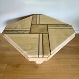 Travertine coffee table