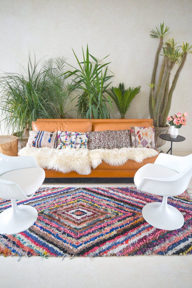 Tapis boucherouite 215x100cm