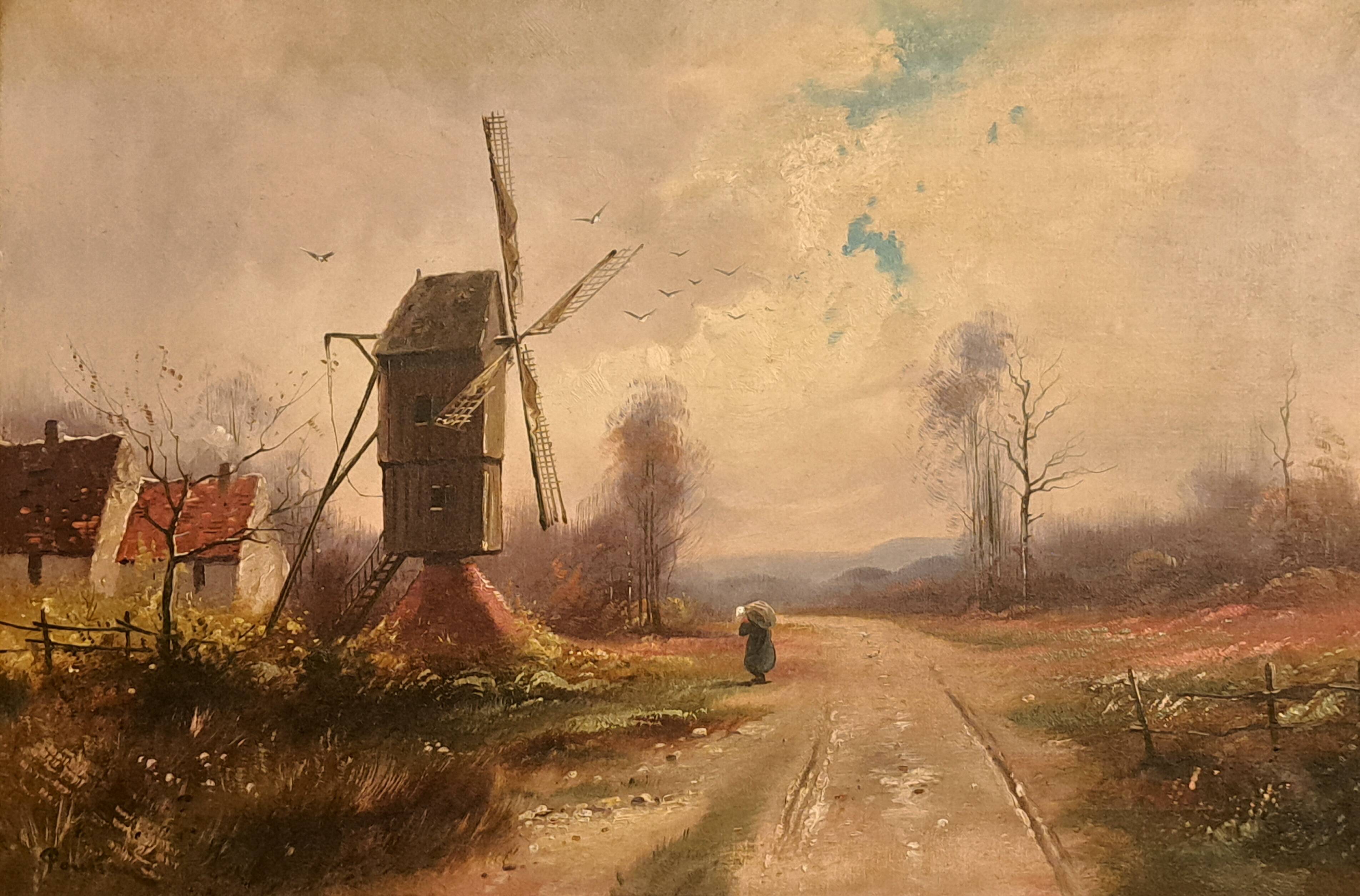 Tableau impressionniste signé - Huile sur toile, École normande 1930