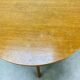 Table d'appoint tripode pied compas vintage en bois années 50