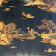 Neoclassical Brass Coffee Table with Lacquered Top Representing