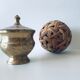 Brass and mother-of-pearl box