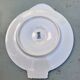 11 Longwy oyster plates with wells and a central compartment.
