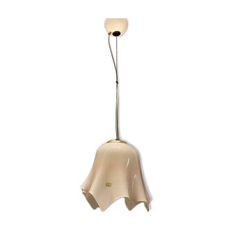 Pink Murano Glass Light Pendant by De Mayo