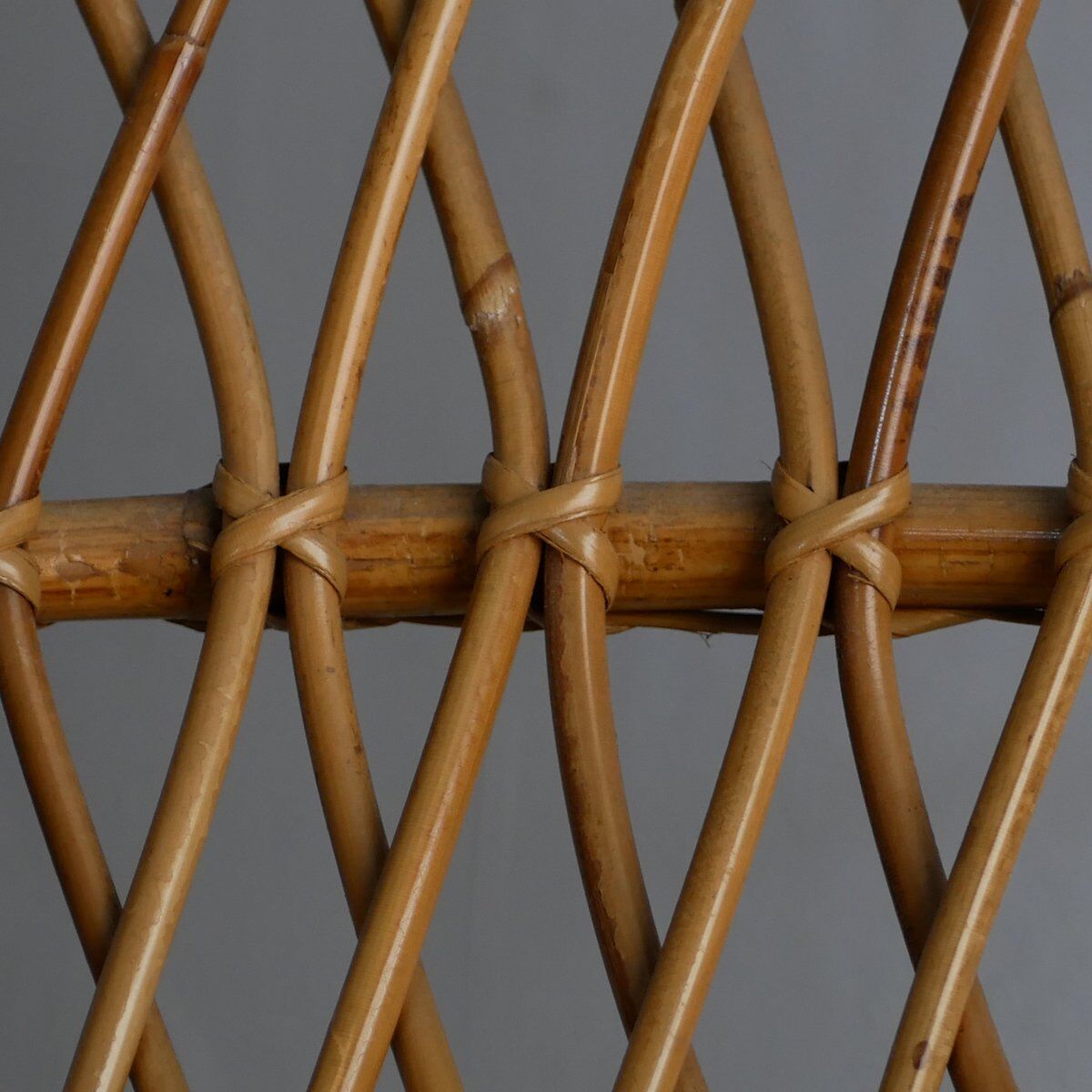 Fauteuil en rotin Gervasoni, années 1960