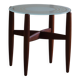 Table d'appoint en teck et verre, design danois milieu du siècle, fabriquée dans les années 1960