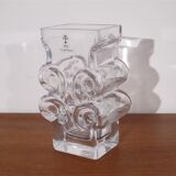 Crystal vase by Lars Hellsten for Skruf 1970