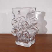 Vase en cristal de Lars Hellsten pour Skruf 1970