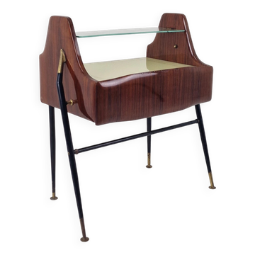Table de chevet / table d'appoint italienne exclusive – Style d'Ico Parisi, années 1950