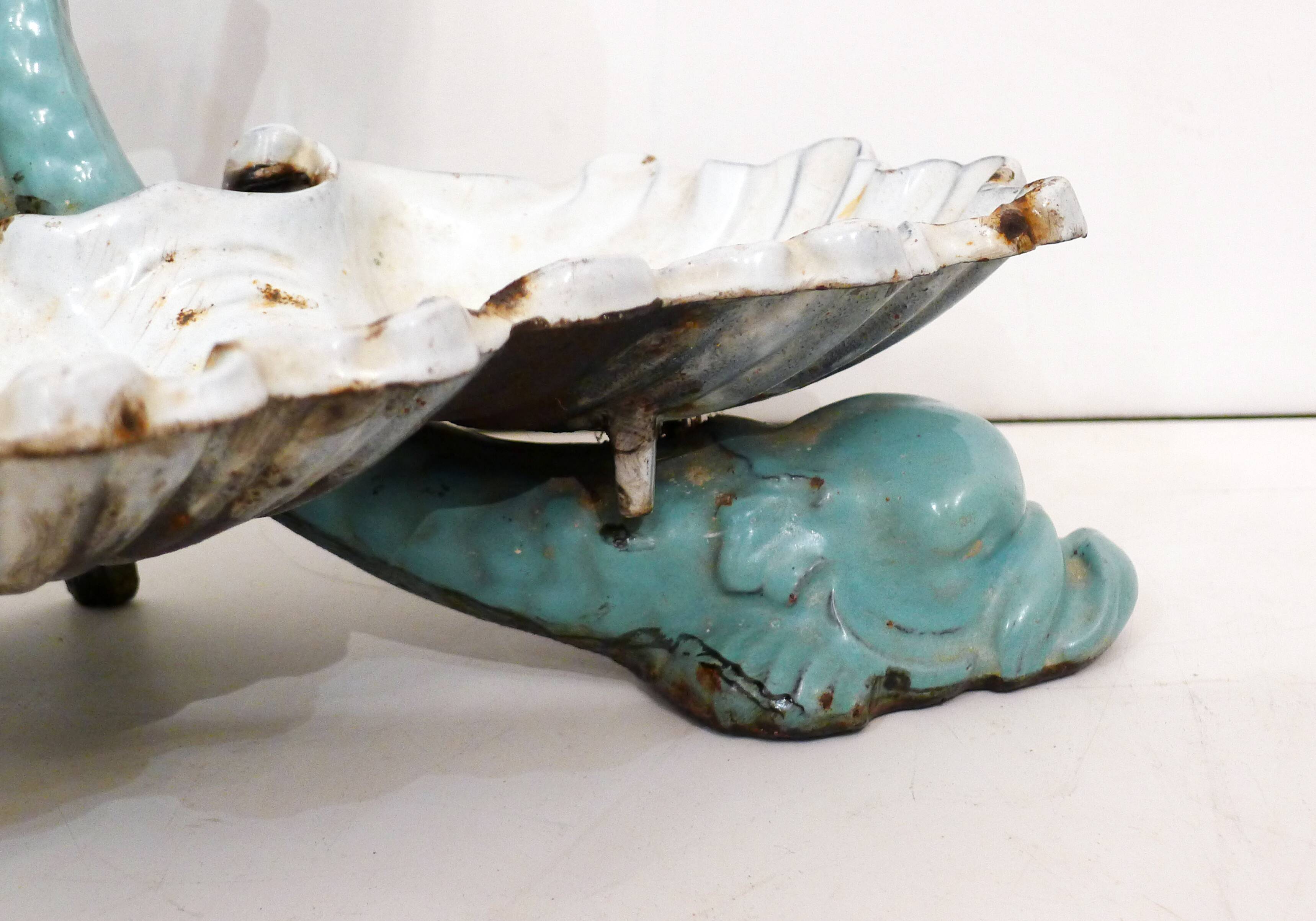 Enamelled cast iron umbrella holder