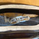 Coupe Centre De Table VALLAURIS Céramique Marron & Bleu Vintage #E172