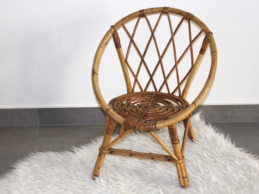 Child rattan armchair