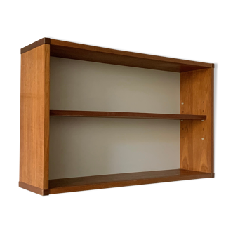 Teak wall bookcase