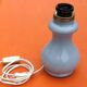 Shower lamp base, blue opaline glass