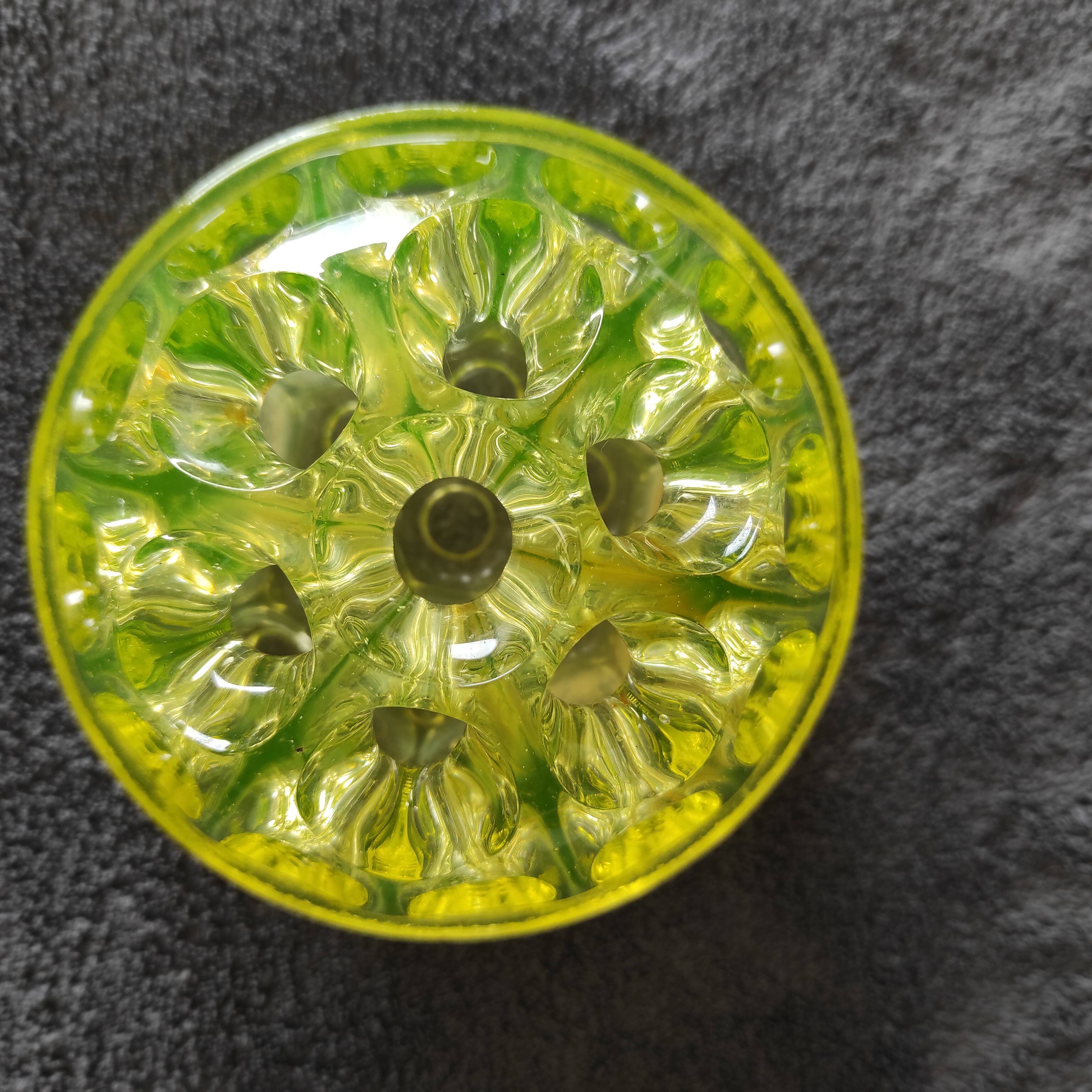 Glass flower spade uralin 1960s