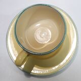 Petit déjeuner Luneville peint main jaune pâle
