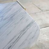 Eye-shaped marble coffee table 1970