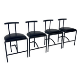 Ensemble de 4 chaises de salle à manger Rodney Kinsman Tokyo pour Bieffeplast, 1980s