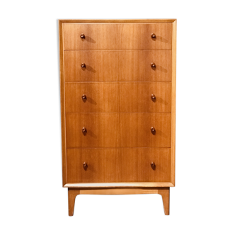 Commode du milieu du siècle en teck par Vesper fabriqué dans les années 60