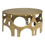 Paire de tables brutalistes Vlab finition bronze