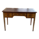 Louis XVI desk in solid wood and burgundy leather