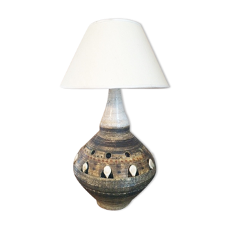 Ceramic lamp "georges pelletier" 1970