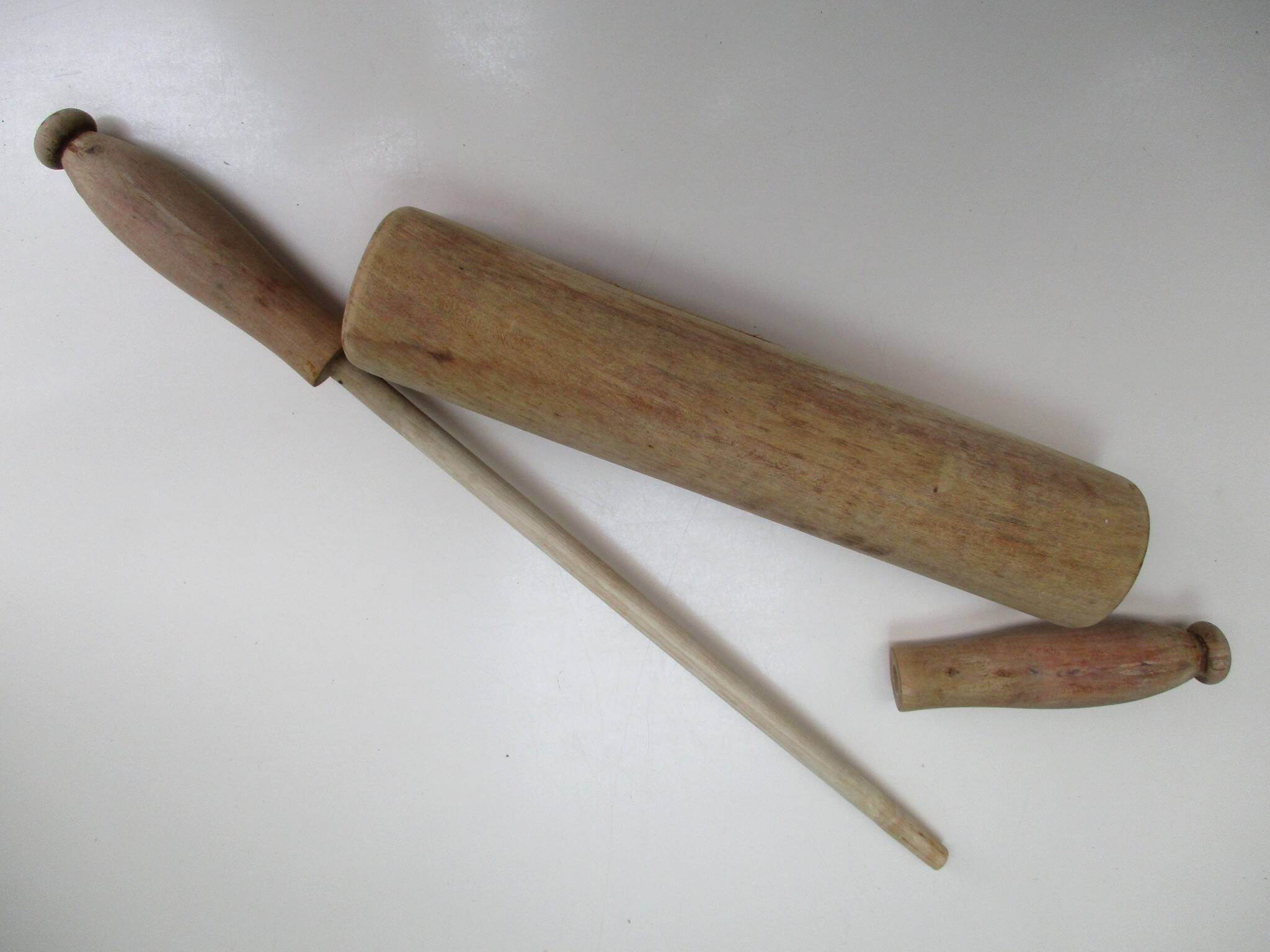 Vintage rolling pin, made of wood.