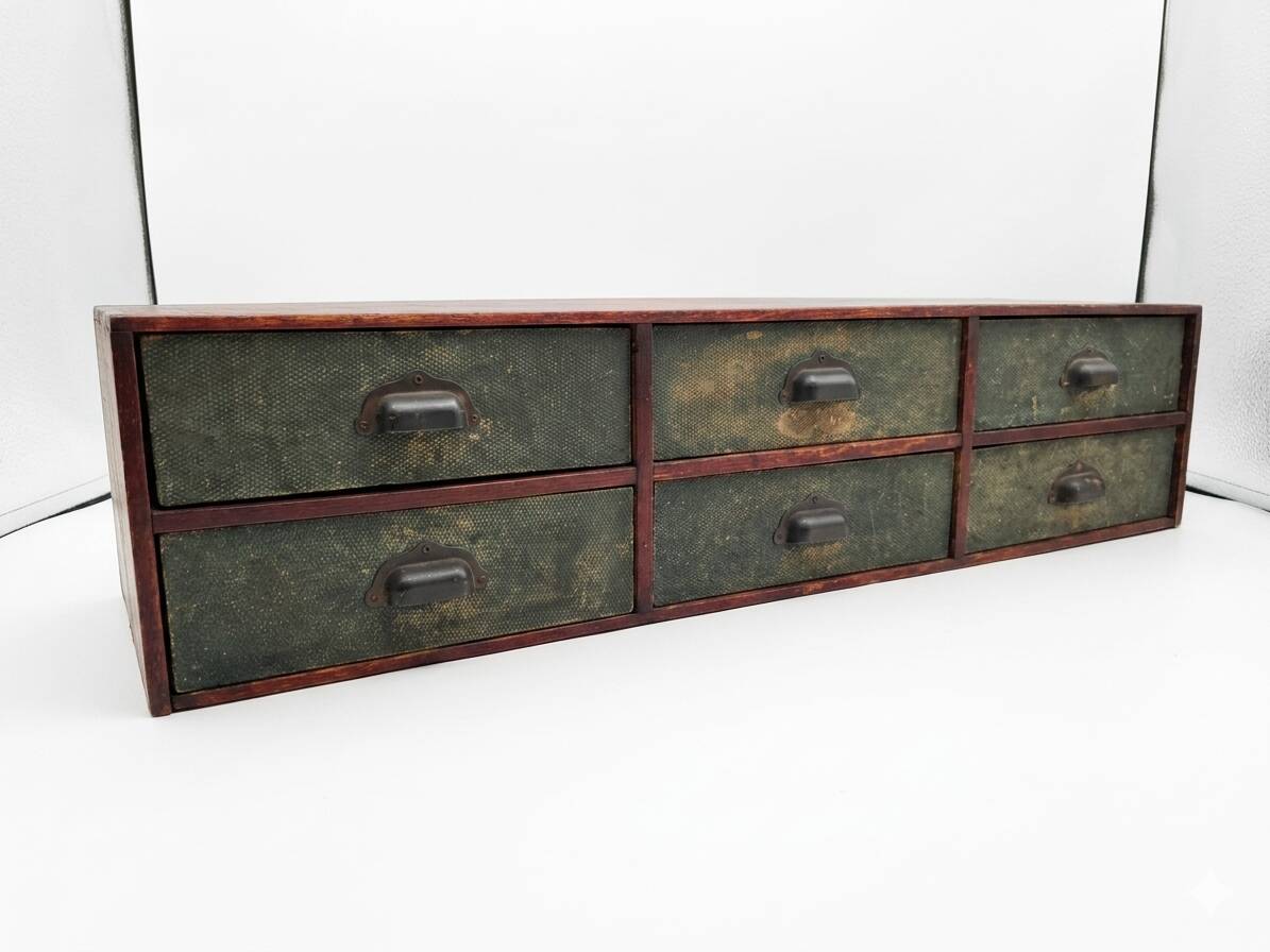 Antique workshop drawer unit from the 1920s.