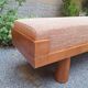 Bench with Conical Legs and Stain-Resistant Multi-Color Fabric from Artigianato Italiano, 2000s