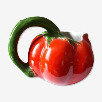 Pichet tomate barbotine ancien