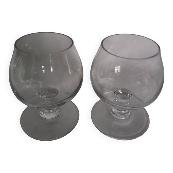 Lot 2 verres à cognac ou liqueur