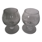 Set of 2 cognac or liqueur glasses