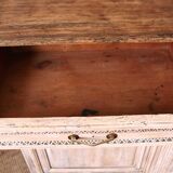 Patinated and sculpted buffet