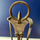 Brutalist fireplace men, 1970