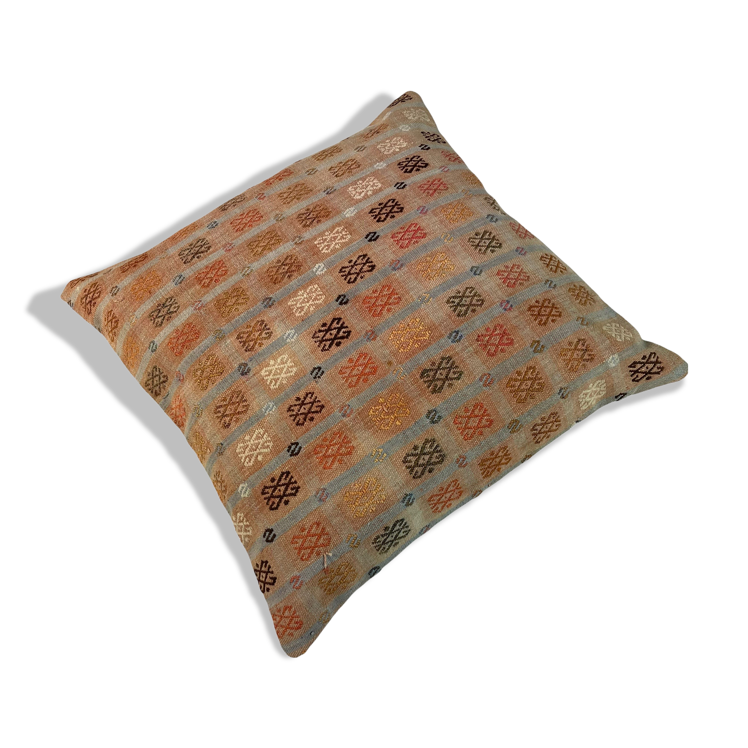 Vintage Turkish KIlim Cushion Cover, 60x60 cm