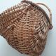 Vintage wicker bag with handle