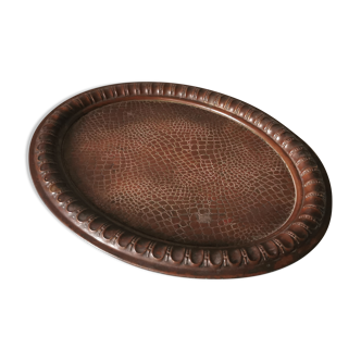 Croco brass dish