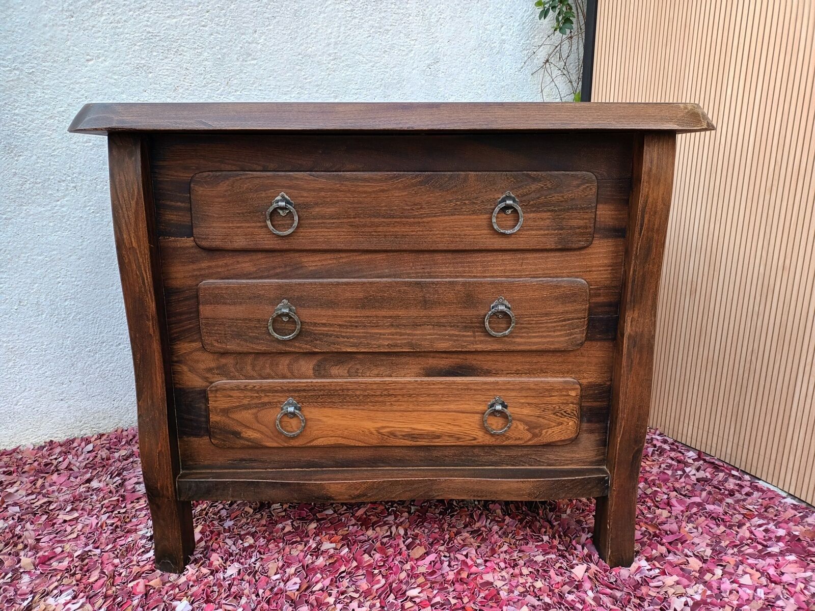 Brutalist elm chest of drawers