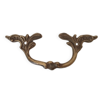 Antique drawer handle in gilded bronze