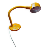 Lampe de bureau vintage jaune col de cygne flexible - Années 70