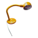 Vintage yellow desk lamp with flexible gooseneck - 1970s