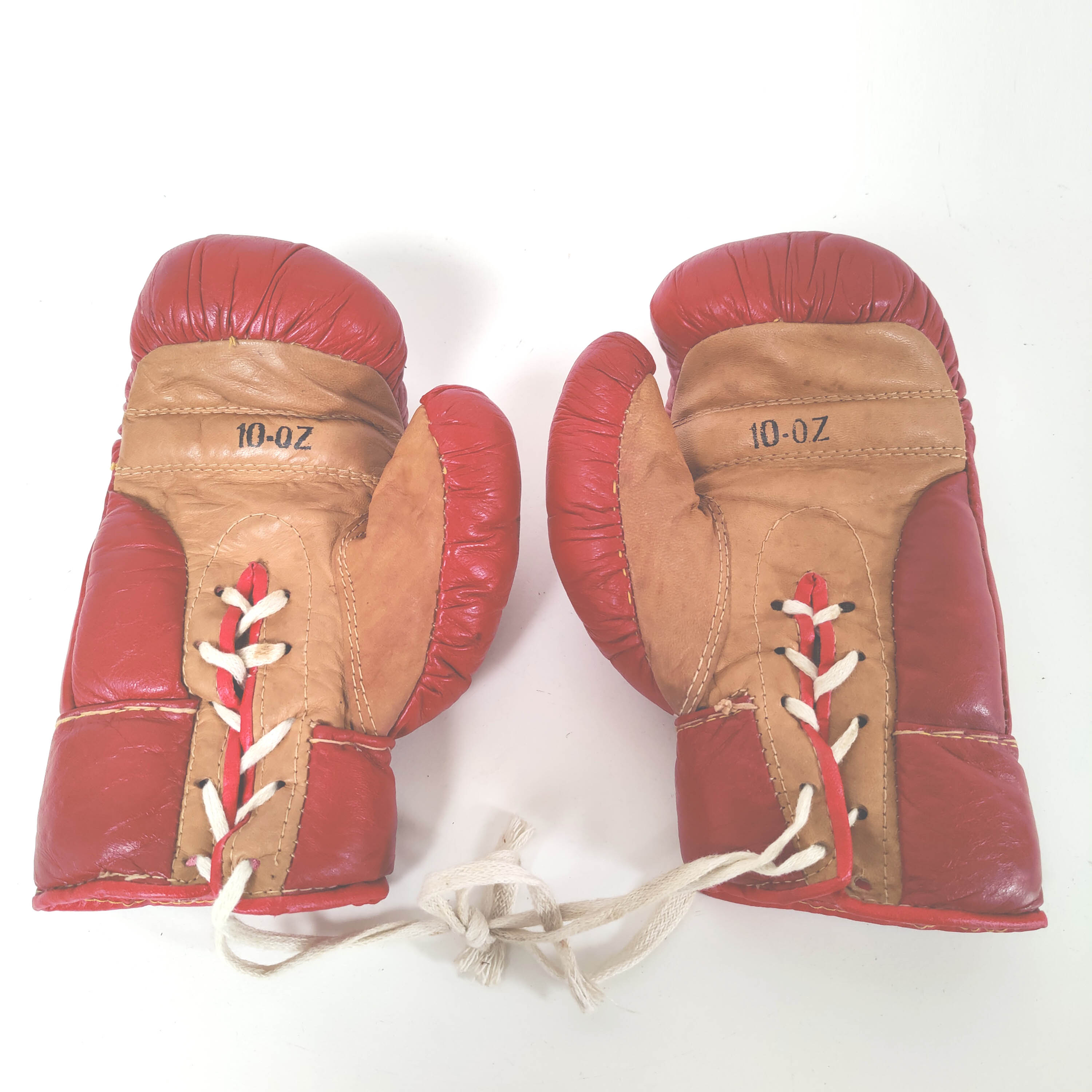 Vintage leather boxing gloves