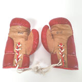 Vintage leather boxing gloves
