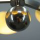 Exceptional Art Deco Functionalist Nickel-Plated Chandelier, 1930s
