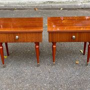 2 Scandinavian rosewood bedside tables from the 1960s