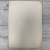 Vintage watercolor with roses in earthenware vase with angel