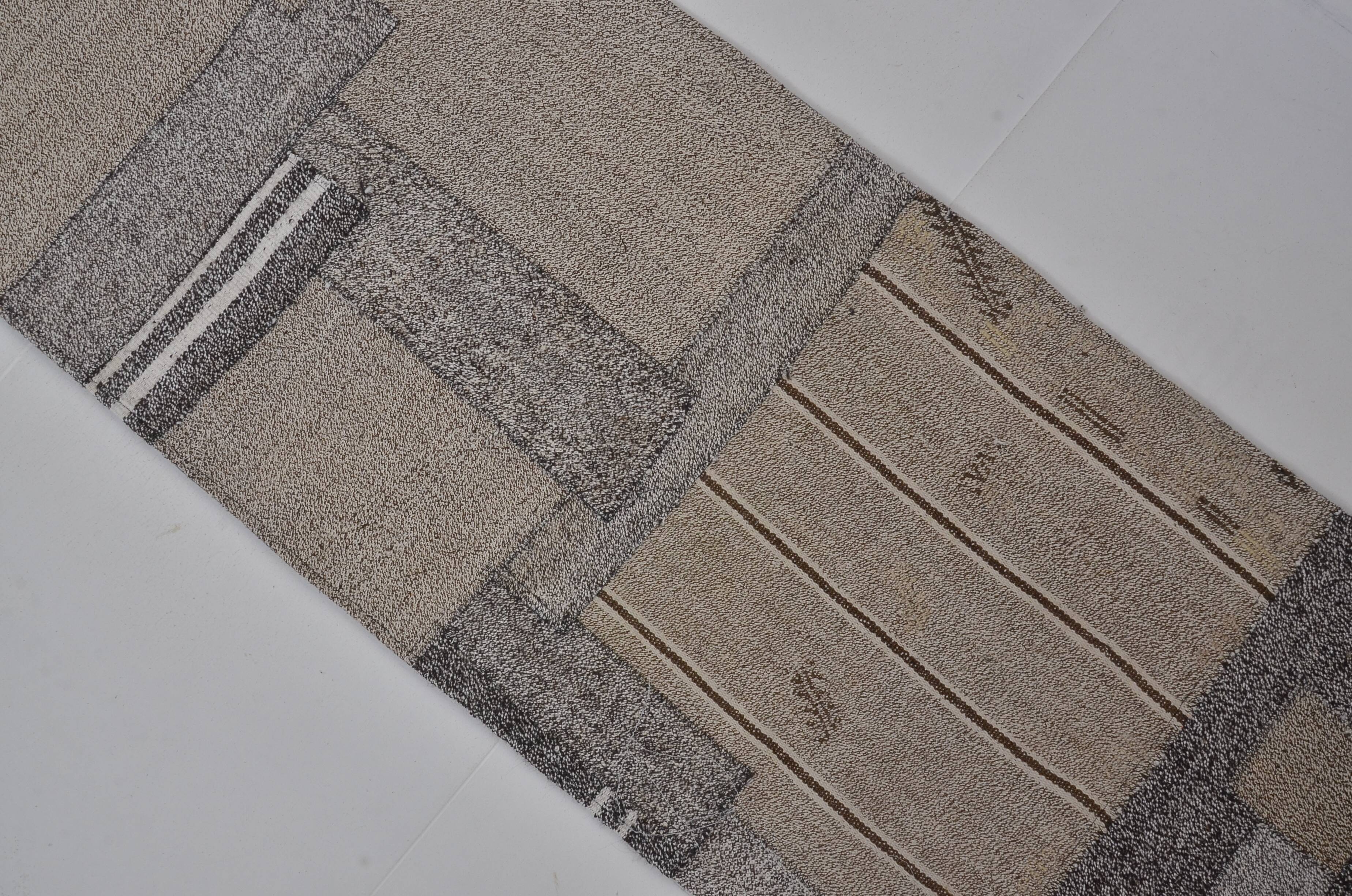 Vintage Turkish Oushak Kilim Runner sku3804